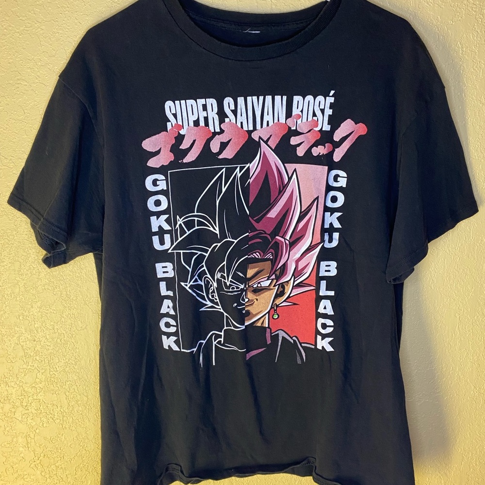 DRAGONBALL Z SUPER SAIYAN ROSE GOKU BLACK Men’s Logo Tee